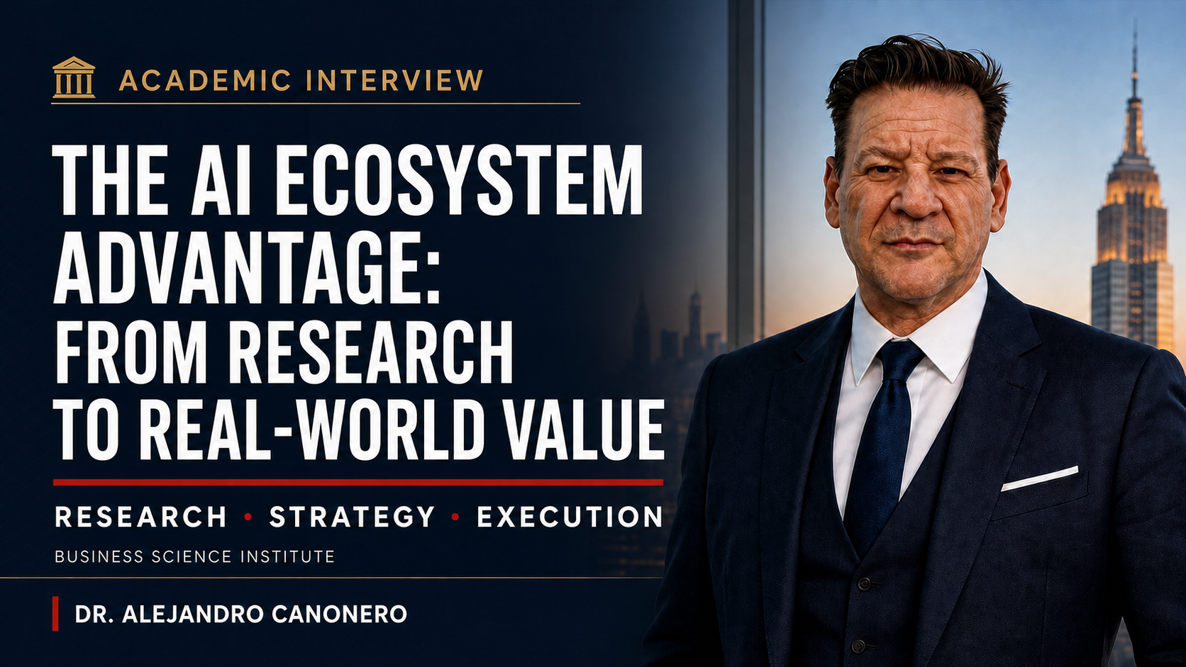 Business Science Institute AI and Innovation academic interview thumbnail