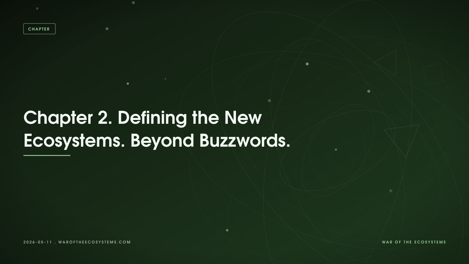 Chapter 2 Defining The New Ecosystems Beyond Buzzwords