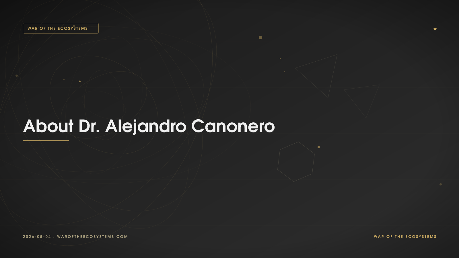 About Doctor Alejandro Canonero