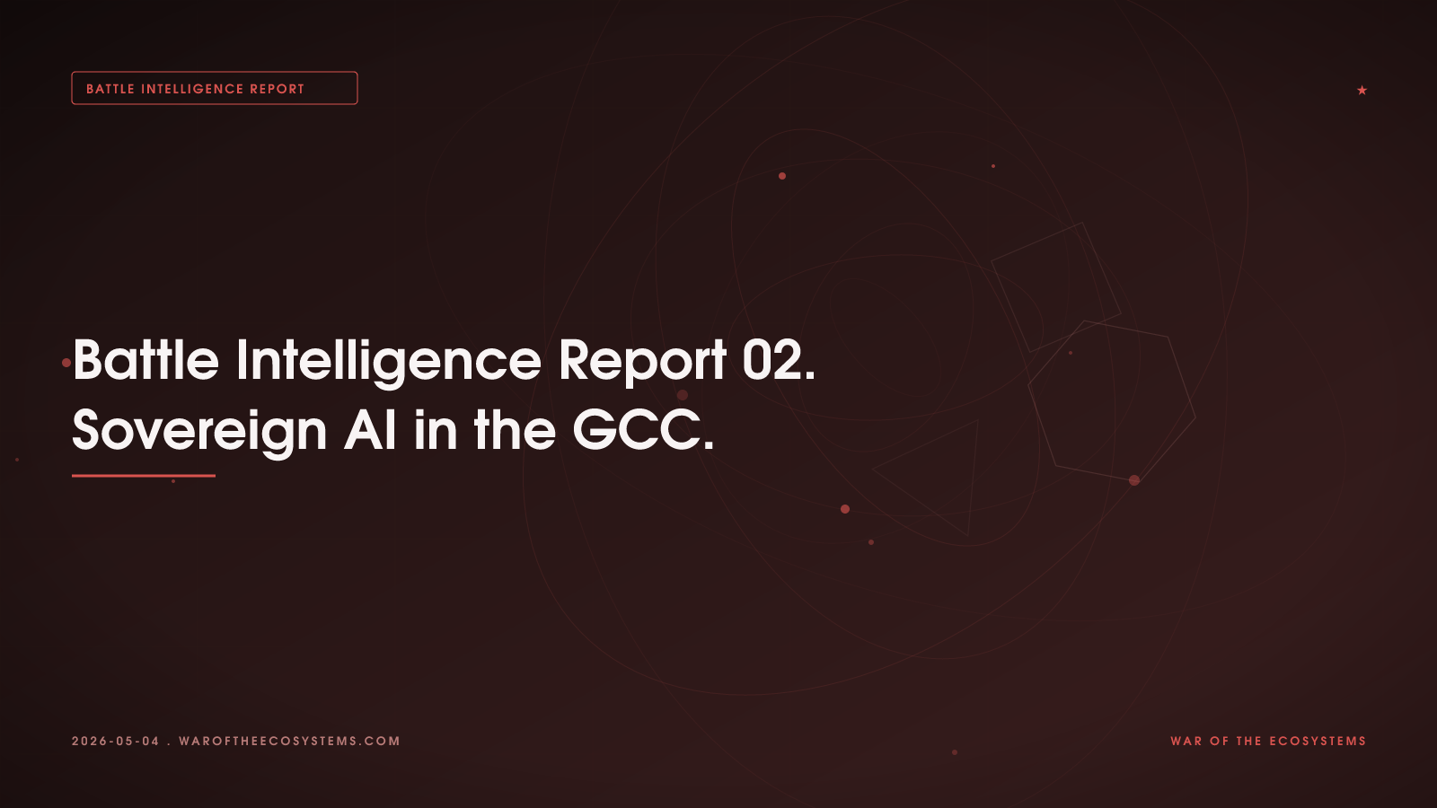 Strategic Intelligence Report: Sovereign AI In The GCC